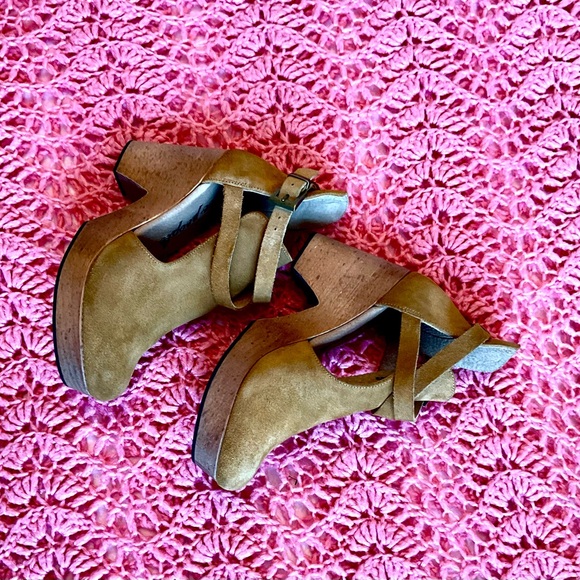 ❤️❤️24h sale Free People Women's Tan Suede Ankle shoes - Picture 4 of 9